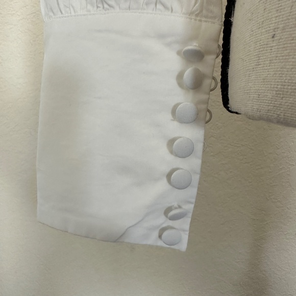 PINKO White Long sleeves Wrap Around Top - Picture 3 of 9